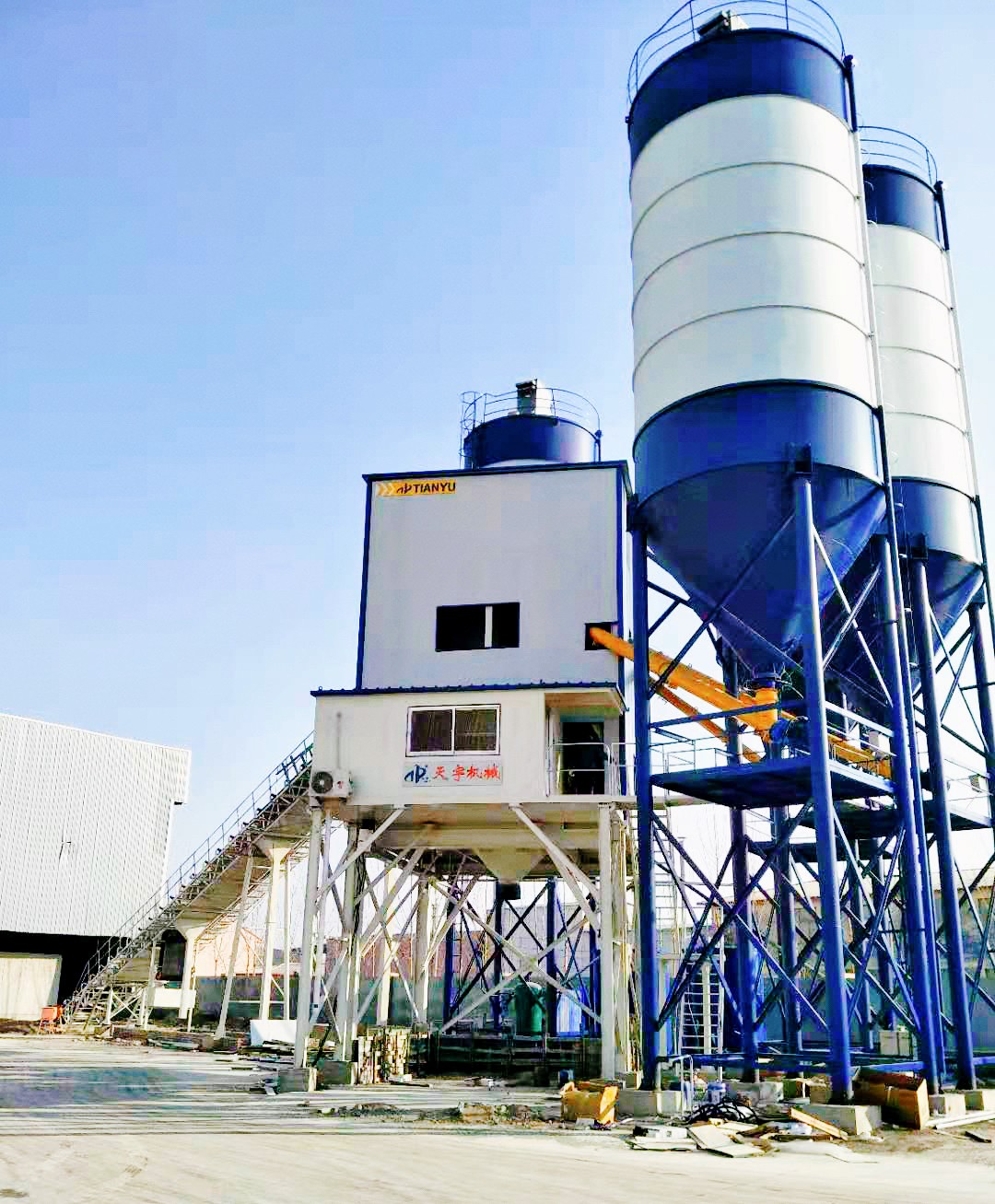 混凝土攪拌站，天宇機(jī)械，180混凝土攪拌站